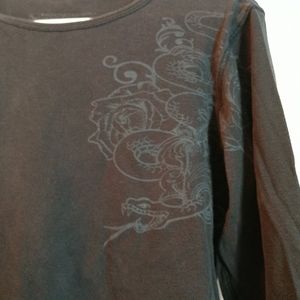 Guess women's long sleeve snake shirt (small)